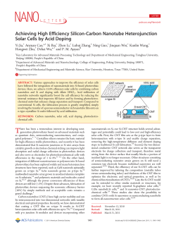 Achieving High Efficiency Silicon-Carbon Nanotube Heterojunction.pdf