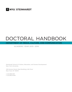 MCC PhD Handbook