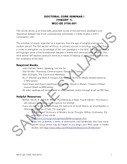 sample syllabus