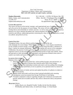 Sample Syllabus
