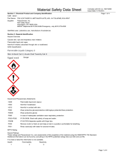 Material Safety Datasheet 04321 (PDF)
