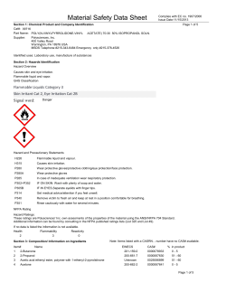 Material Safety Datasheet 09716 (PDF)