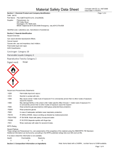 Material Safety Datasheet 04315 (PDF)