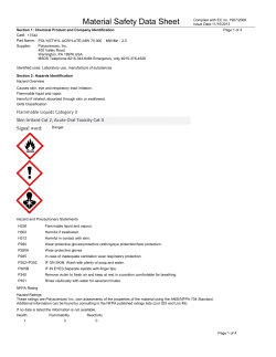 Material Safety Datasheet 17342 (PDF)