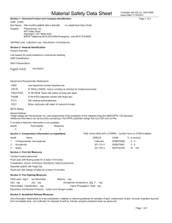 Material Safety Datasheet 21485 (PDF)