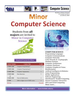 Minor in Computer Science
