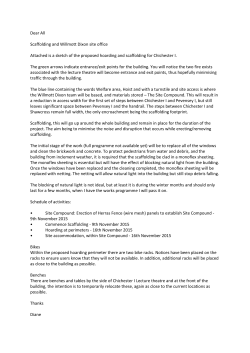 Layout of scaffolding and hoarding for Chichester 1 [PDF 102.60KB]