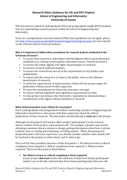 Ethical Review Guidance for UG and PGT Projects [PDF 123.63KB]