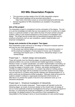 HCI Dissertation Guidelines 2015 [PDF 111.15KB]