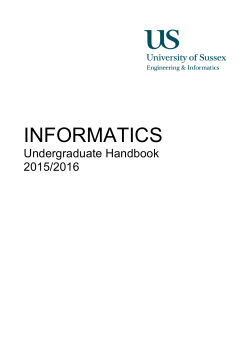 Informatics UG Handbook 2015 [PDF 261.18KB]