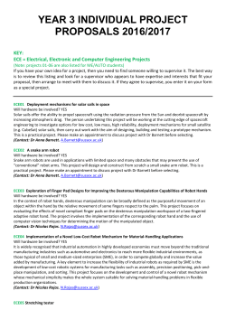 Full lists of ECE project proposals 2016-17 [PDF 1.01MB]