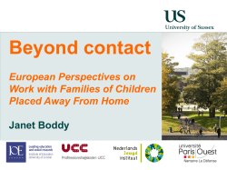 Janet Boddy: Beyond contact [PPTX 1.28MB]