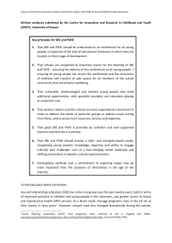 Inquiry into PSHE and sex and relationships education [PDF 339.67KB]