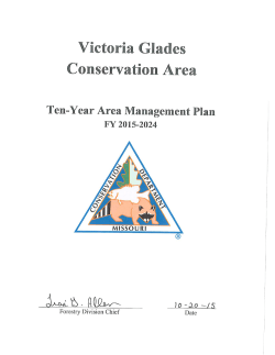 2015 Victoria Glades Conservation Area Management Plan