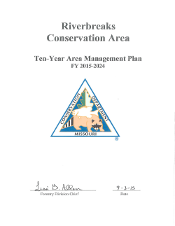 2015 Riverbreaks Conservation Area Management Plan
