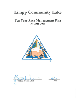 2015 Limpp Community Lake Area Management Plan