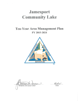 2015 Jamesport Community Lake Area Management Plan