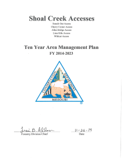 2014 Shoal Creek Accesses Management Plan