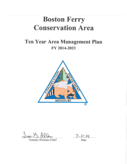 2014 Boston Ferry Conservation Area Management Plan