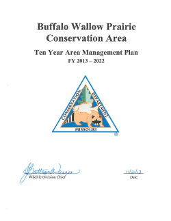 2013 Buffalo Wallow Prairie Conservation Area Management Plan