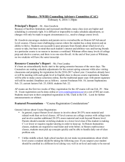 2016 Course Registration Minutes