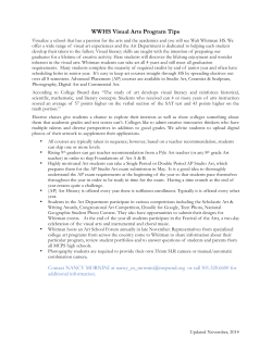 Guide to Electives: &nbsp;Visual Arts&nbsp;