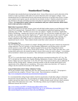 Standardized Testing