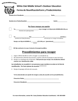 Parent Reunification Form (Spanish)