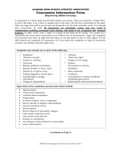 Concussion Form