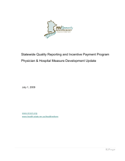 Quality measures - July 2009 recommendations (PDF: 381KB/49 pages)