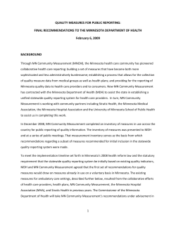 Quality measures - Final recommendations (PDF: 231 KB/32 pages)