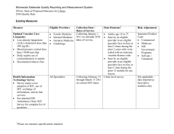 Summary Level Chart of 2010 Proposed Measures (PDF: 215KB/19 pages)