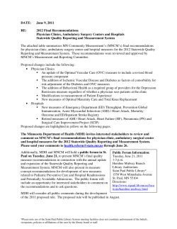 Summary Chart of 2011 Final Recommendations (PDF: 164KB/31 pages)