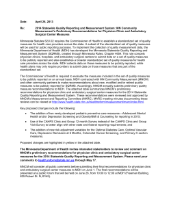 Summary Chart of 2013 Preliminary Recommendations (PDF: 308KB/ 8 pages)