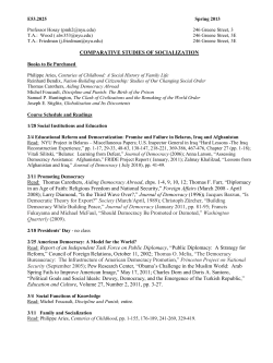 Comparative Studies of Socialization