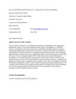 Introduction to the Theory of Probability