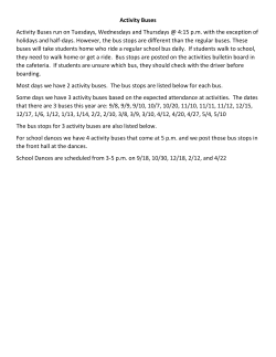 Activity Bus Routes 2015-2016