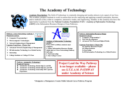 Academies Pathway Technology 2014-15