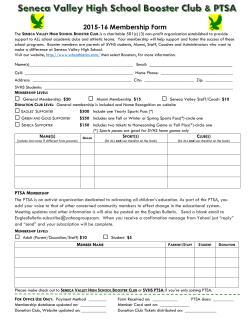 Booster Club Membership 2015-16
