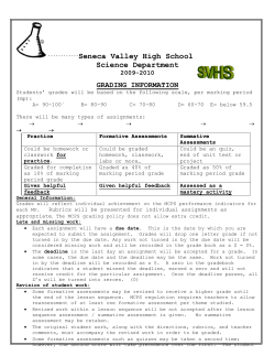 Grading Policy