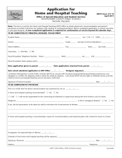MCPS Form 311-15