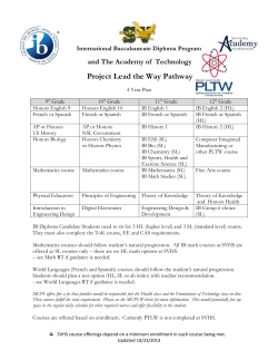 Project Lead the Way Pathway