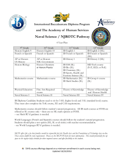 Naval Science/NJROTC Pathway