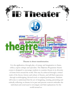 IB Theatre, SL or HL