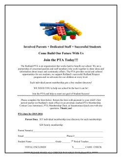 PTA Membership 2015-16
