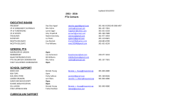PTA Contact Info 2015