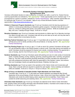 list of opportunities in the flyer.