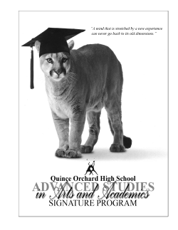 Advanced Studies Guide