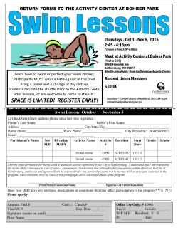 Fall Swim Lessons