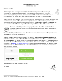 SUM - AP Environmental Sci